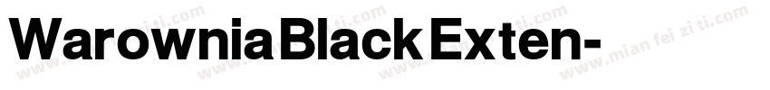 Warownia Black Exten字体转换